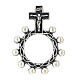 Single decade rosary ring, copper alloy, 0.7 in s3