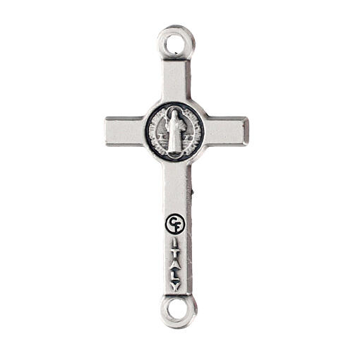 Krzyż srebrny z metalu, 2x1 cm 2