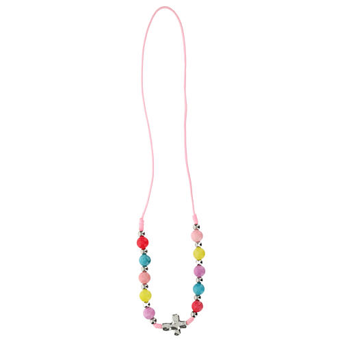 Single decade rosary accessory, multicoloured agate 2