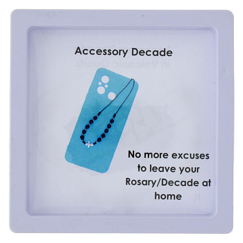 Dziesiątka różańcowa z koralików kwarcowych 4