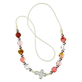 Decade rosary bracelet in Bead Quartz