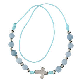 Angelite Stone Decade Bracelet