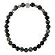 Bracciale elastico in labradorite grigia s1