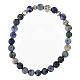 Bracelet élastique en sodalite bleue s2