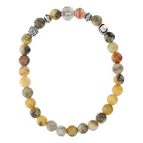 Bracciale in agata crazy elastico
