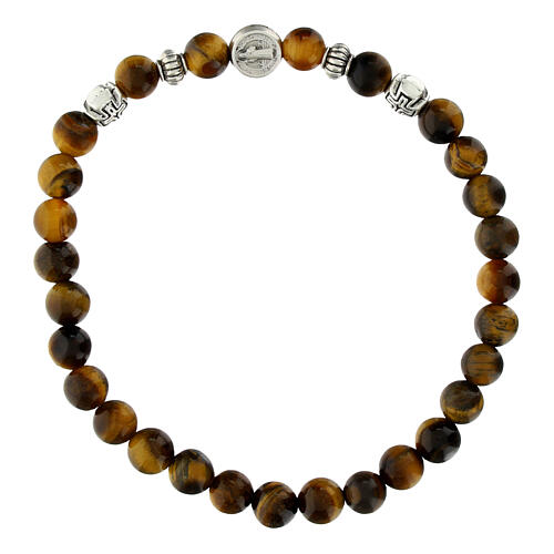 Bracciale occhio di tigre elastico 1