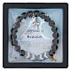 Bracciale decine in ematite e pietra di lava 5 mm s3