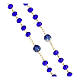 Vergoldeter Rosenkranz mit glänzenden blauen Perlen – 5 mm s3