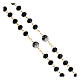 Gold plated rosary with polished black beads of 0.2 in s3