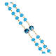 Gold plated rosary with dull turquoise-coloured beads of 0.2 in s3
