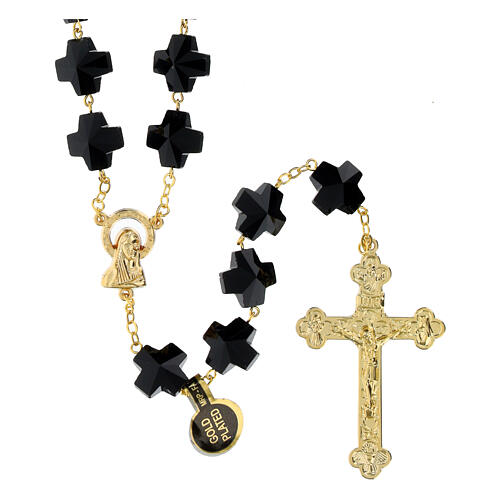 Rosary with 0.4x0.4 in black crosses 1