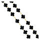 Rosario croci nere 1x1 cm s3