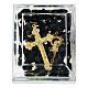 Rosario croci nere 1x1 cm s5