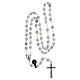 Rosario pietra howlite bianca grani 5 mm s4