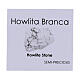 Rosario pietra howlite bianca grani 5 mm s6