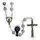 White howlite stone rosary beads, 5 mm s1