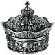 Crown-shaped rosary case, metal, 5.3x6.3 in s1