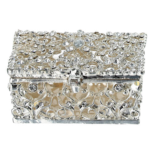 Rectangular rosary case, metal, 1.2x1.8x2.6 in 4