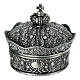 Crown-shaped metal rosary case s1