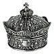 Crown-shaped metal rosary case s4