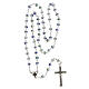 Rosario con grani di plastica con fiorellini 3 mm s4