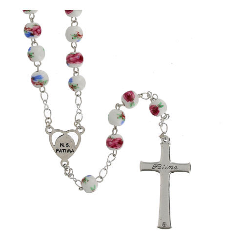 Rosario Fatima grani 4 mm in plastica 2