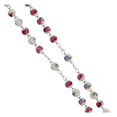 Our Lady of Fatima Rosary with 4mm Plastic Beads 3