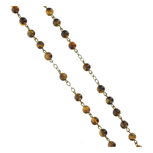 Rosenkranz Tigerauge-Perlen 3 mm 3