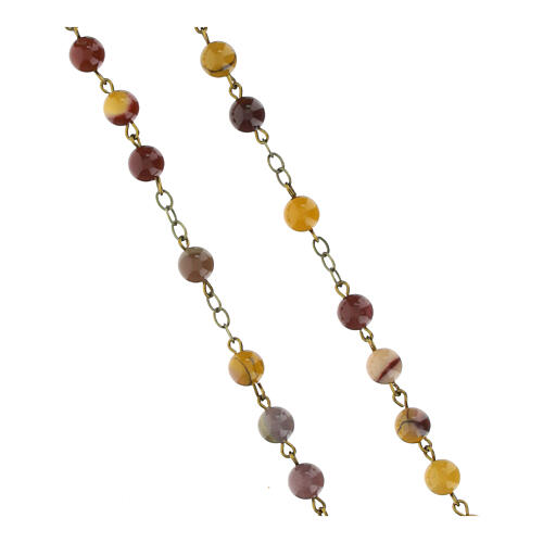 Rosario in mookaite 3 mm 3