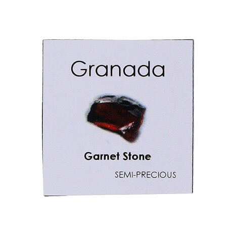 Terço com contas de granada 3 mm 6