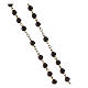 Rosary with 3mm Garnet Beads s3