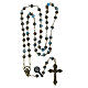 Rosary of 0.12 in light blue agate s4