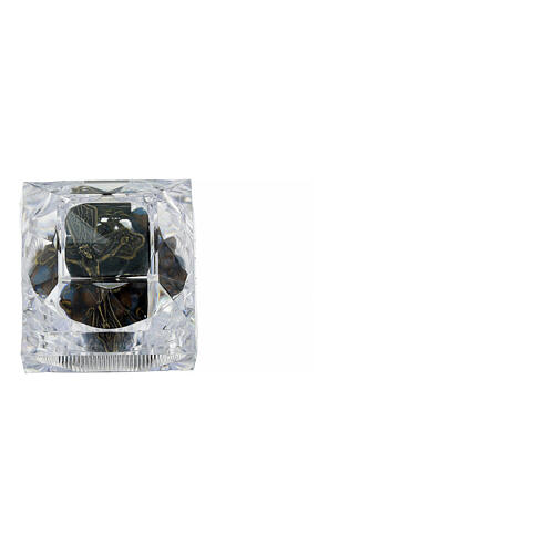 Terço ágata azul 3 mm 5