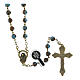 Blue Lake Agate Rosary, 3mm s2