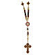 Clear wood rosary of Our Lady of Fatima, 0.08 in beads s1