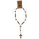 Clear wood rosary of Our Lady of Fatima, 0.08 in beads s4