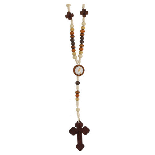 Holz Rosenkranz Madonna von Fatima 2 mm 1