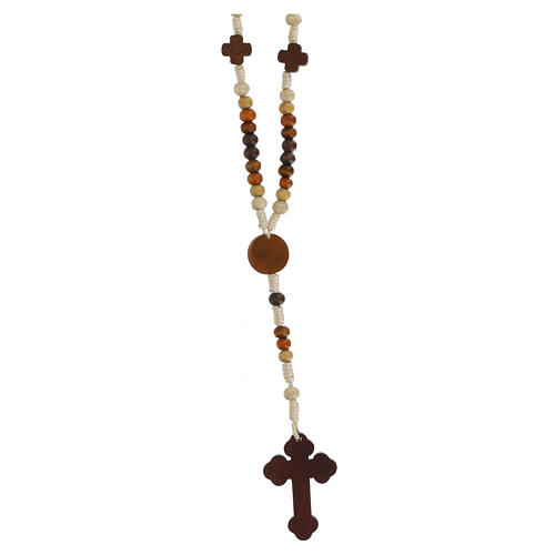 Rosario in legno Madonna di Fatima 2 mm 2