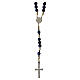 Rosario in sodalite grani 3 mm corda bianca s2