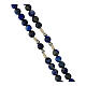 Rosario in sodalite grani 3 mm corda bianca s3