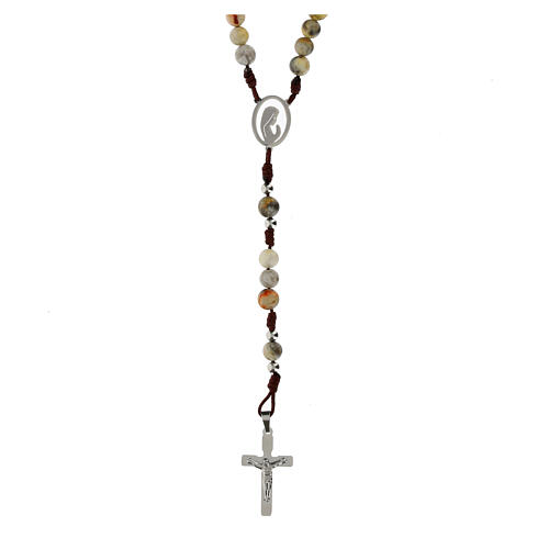 Rosary with Agate Beads 3 mm 1