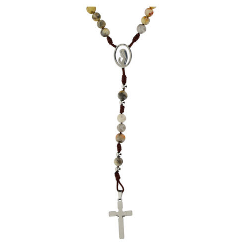 Rosary with Agate Beads 3 mm 2