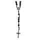 Rosary of onyx, 0.12 in beads s1