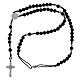 Rosary of onyx, 0.12 in beads s4