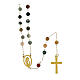 Golden rosary of Indian agate, 0.08 in beads s2