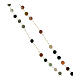 Golden rosary of Indian agate, 0.08 in beads s3