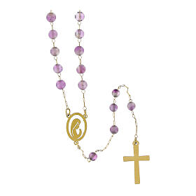 Rosenkranz mit 2 mm Amethystperlen