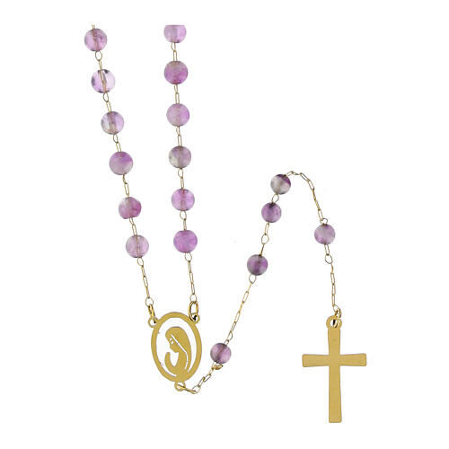Amethyst Bead Rosary 2 mm 1