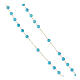 Chapelet en pierre turquoise 2 mm or s3
