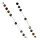 Rosary with silver finish and Indian agate beads of 0.08 in s3